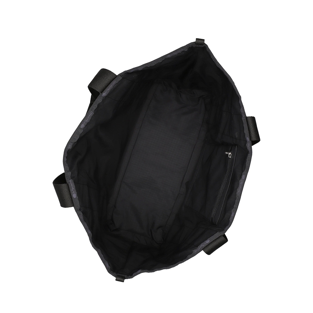 |快速出貨|Lesportsac LG REVERSIBLE PKT TOTE 大型雙面托特包 送禮-LOGO 永恆黑, , large