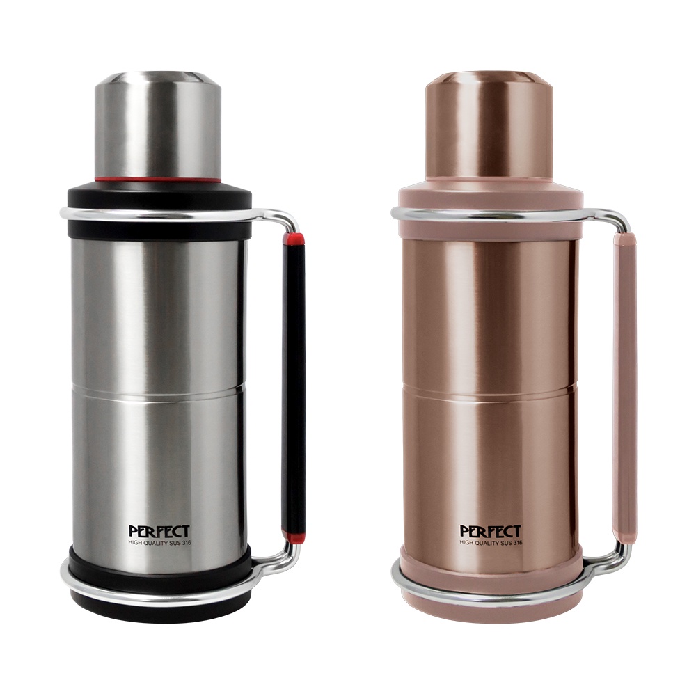 PERFECT 理想牌 金緻316不鏽鋼攜帶式保溫壺 玫瑰金4500cc-Leidea樂德兒, , large