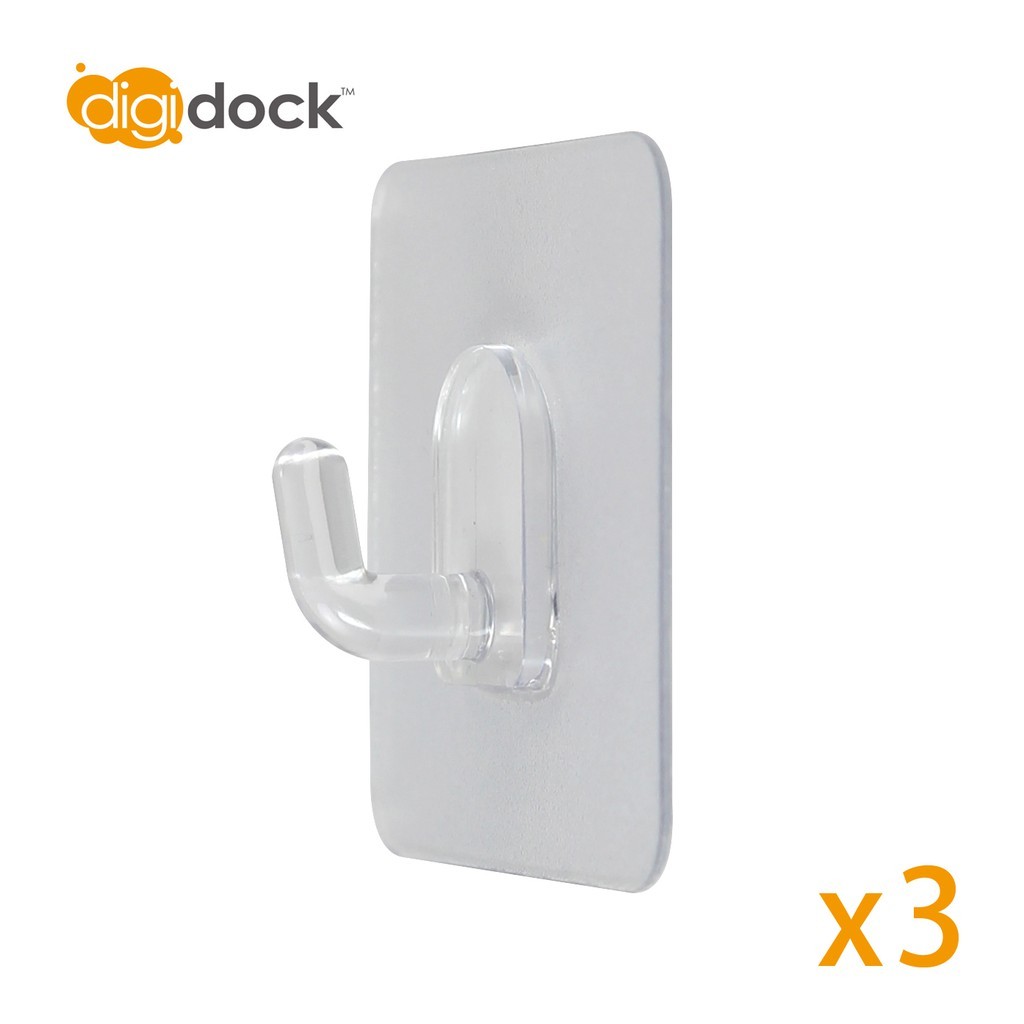 digidock 汽車專屬透明掛勾/置物勾/超穩固(1組3入)