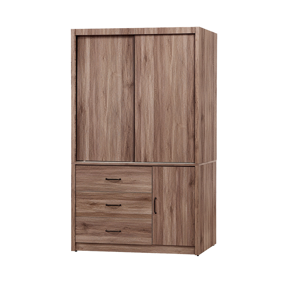 【唯熙傢俱】艾妲灰橡色4x7尺衣櫃, , large