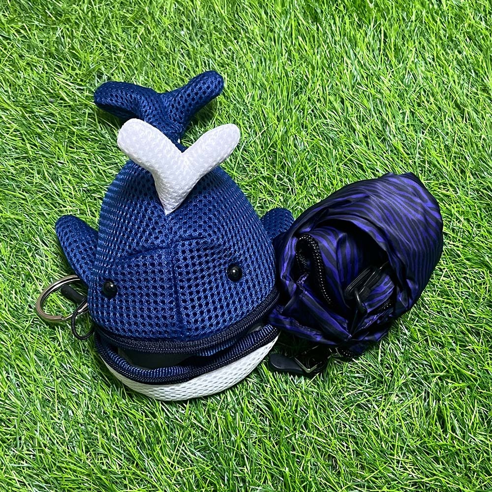 【可愛造型 可機洗 透氣抗菌】鯨魚 鑰匙包 零錢包 吊飾 鑰匙圈吊飾 禮物 交換禮物 包包吊飾【加贈購物袋顏色隨機】, , large