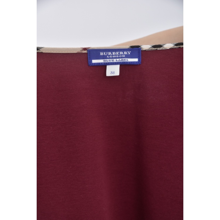 (S) burberry質感棉質純棉紅色上衣二手衣, , large