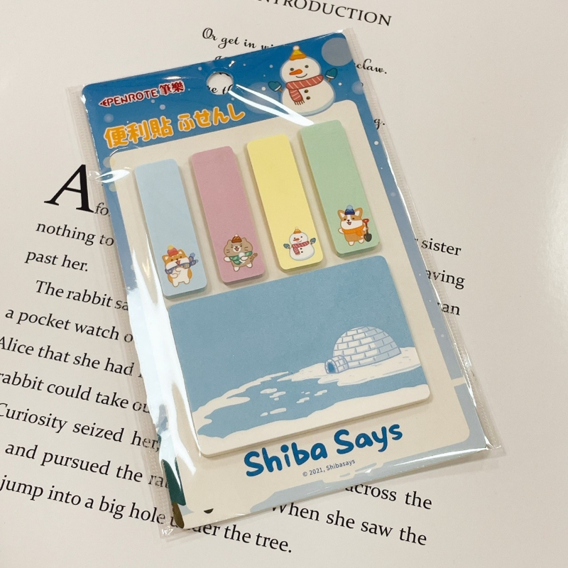 【PENROTE 筆樂】柴語錄便利貼 D雪人, , large