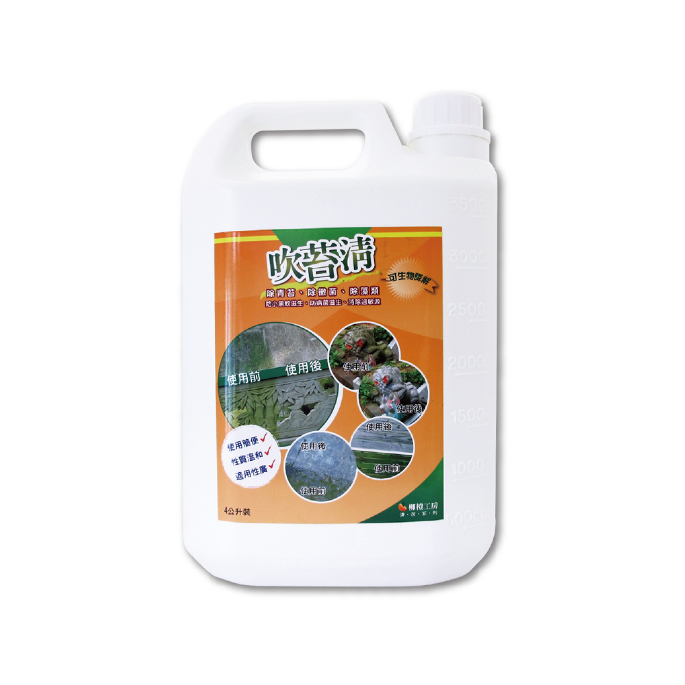 [日日好物]吹苔清-除青苔清潔劑(4公升重量級大罐裝), , large