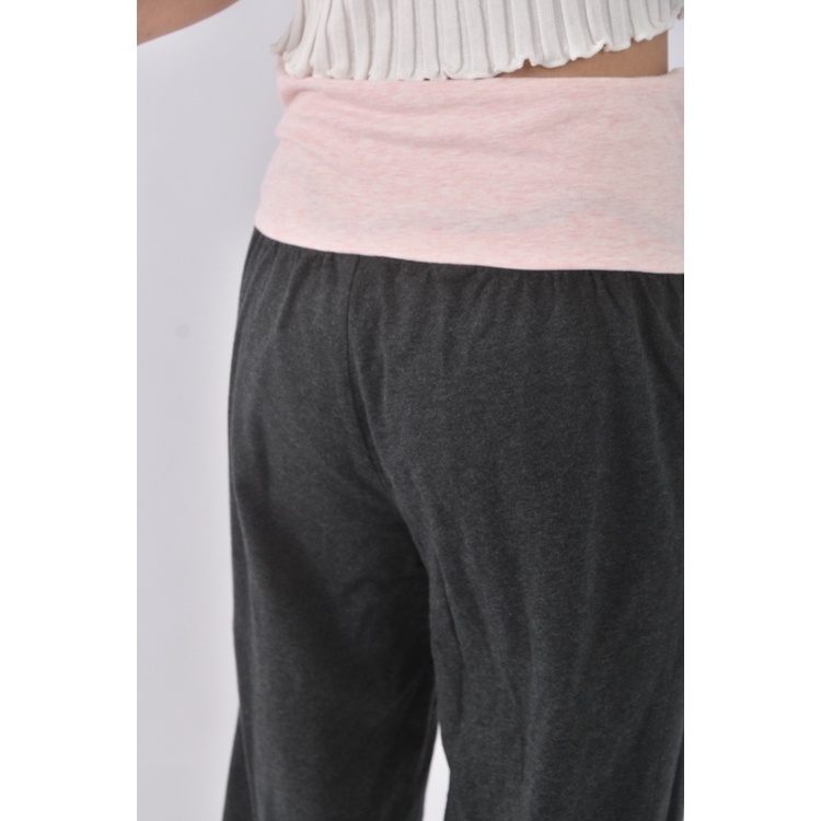 (M) decathlon高腰棉質跳色灰色長褲二手衣, , large