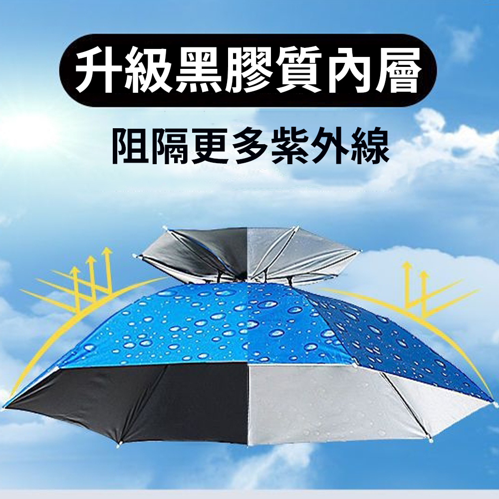 【Hands-Free Umbrella Hat】Rain & Sun Protection, Perfect for Outdoor Work, Cleaning, Construction Sites, Agriculture, Fishing, Travel, and Promotions. Sunshade Design for Convenient Outdoor Use, , large