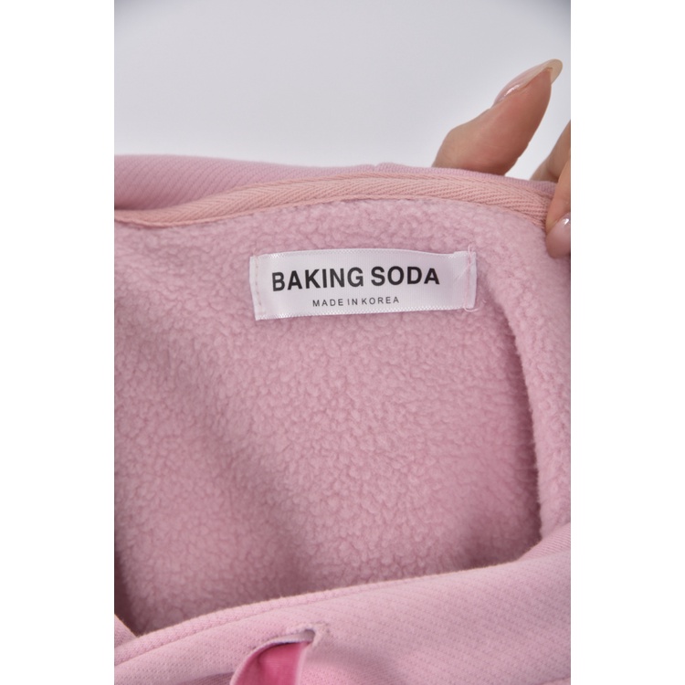 (F) baking soda韓牌質感連帽紫色長袖上衣二手衣, , large