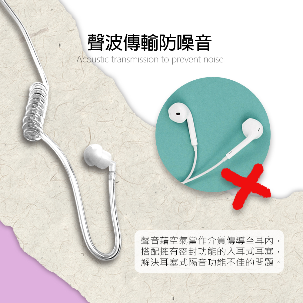 【HANLIN】-TLK1-AIRMIC 空氣導管2.5mm麥克風耳機 #對講機專用 #2.5mm插頭, , large