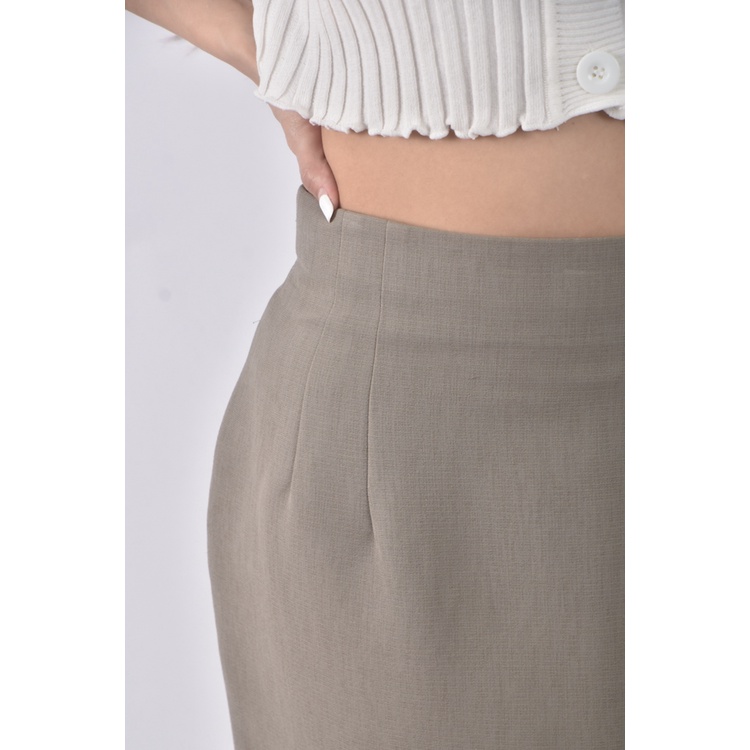 (M) 質感綠色短裙二手衣, , large