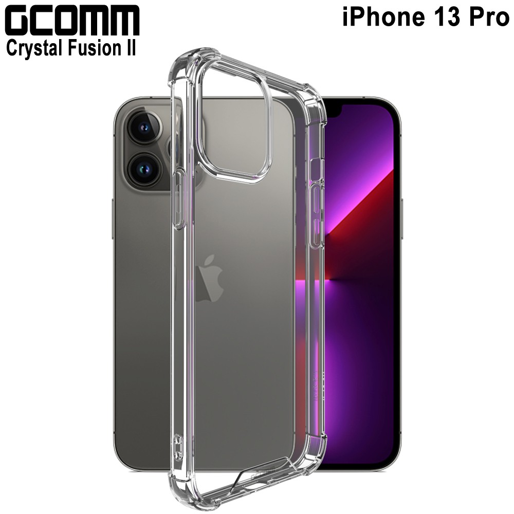 GCOMM iPhone 13 Pro 透明軍規防摔殼 Crystal Fusion II, , large