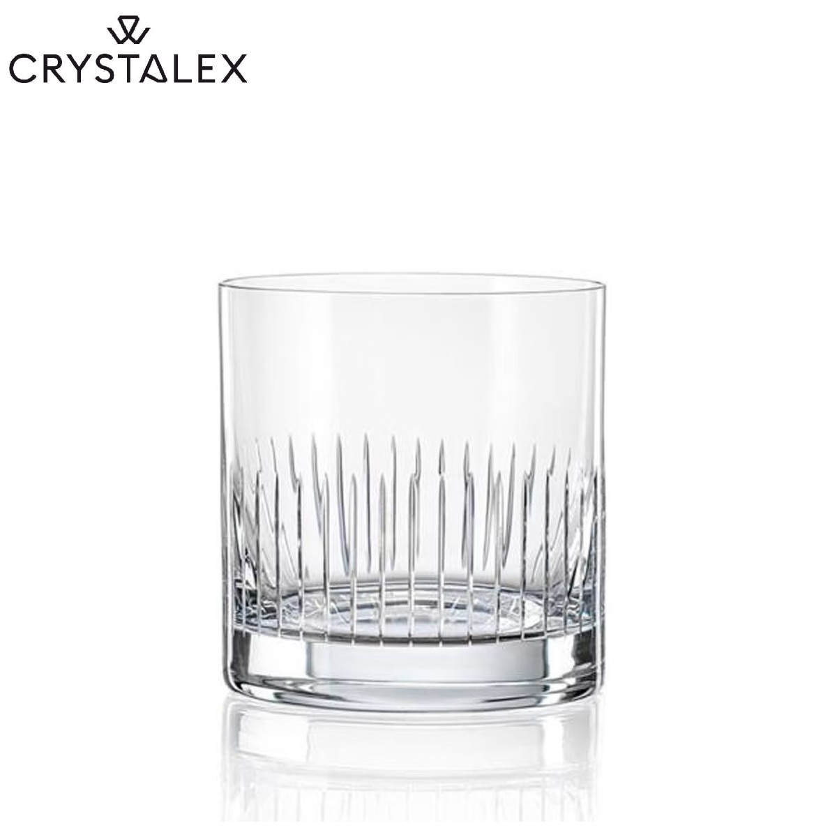 捷克CRYSTALEX波西米亞-Barline 雨絲雕刻威士忌杯 (4入盒裝)[享恩貿易], , large