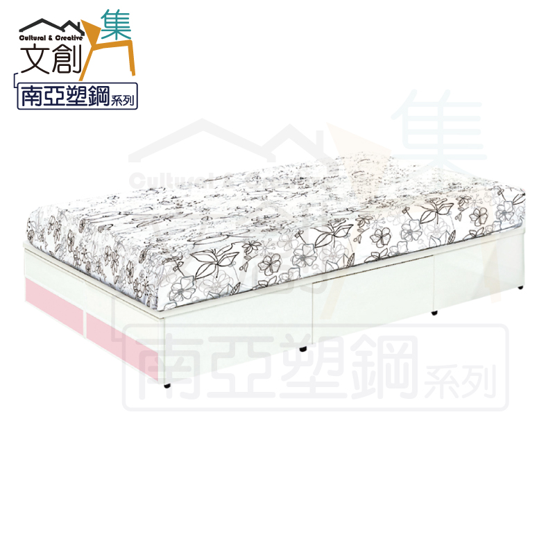 【文創集】雪莉 環保3.5尺單人南亞塑鋼側抽床底(不含床墊)(客約商品), , large