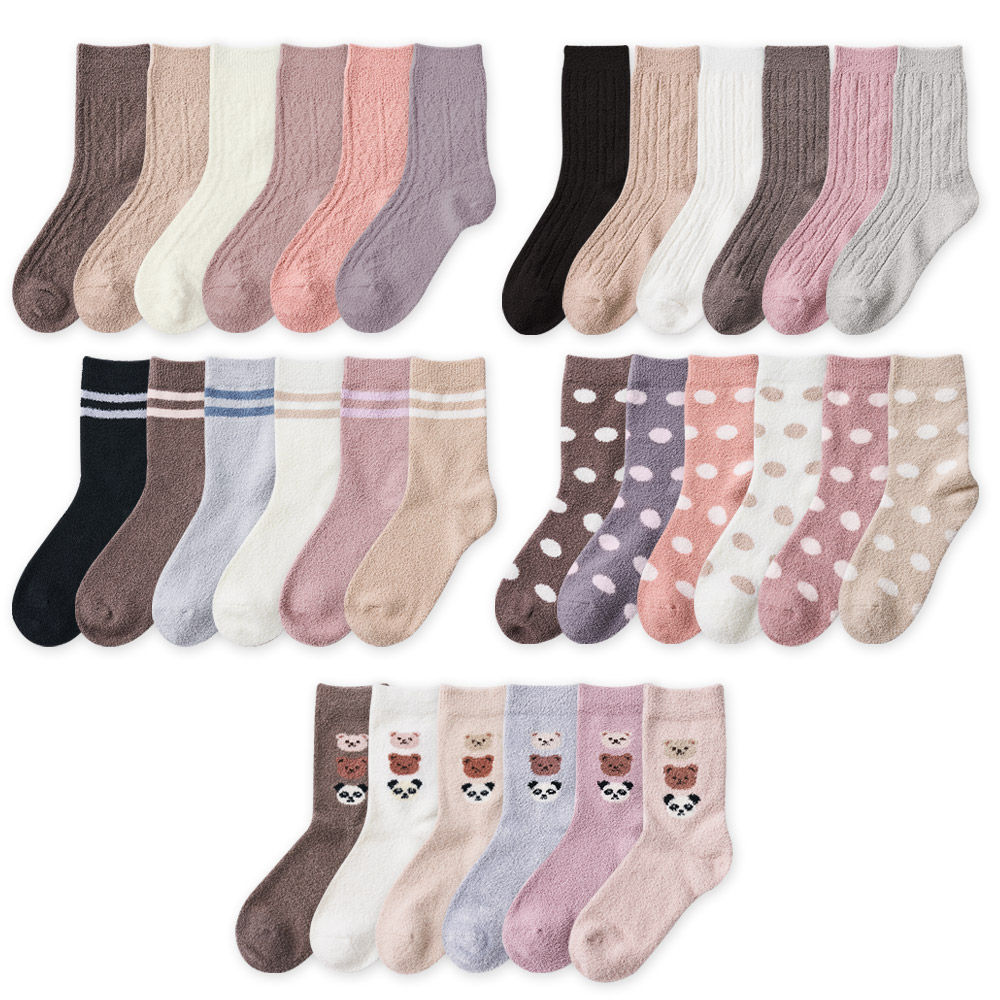 (多款)貂絨襪保暖襪【旺達棉品】GK-D3021, , large