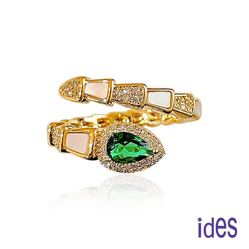 [ides愛蒂思] 輕珠寶時尚設計彩寶系列戒指/時尚財蛇