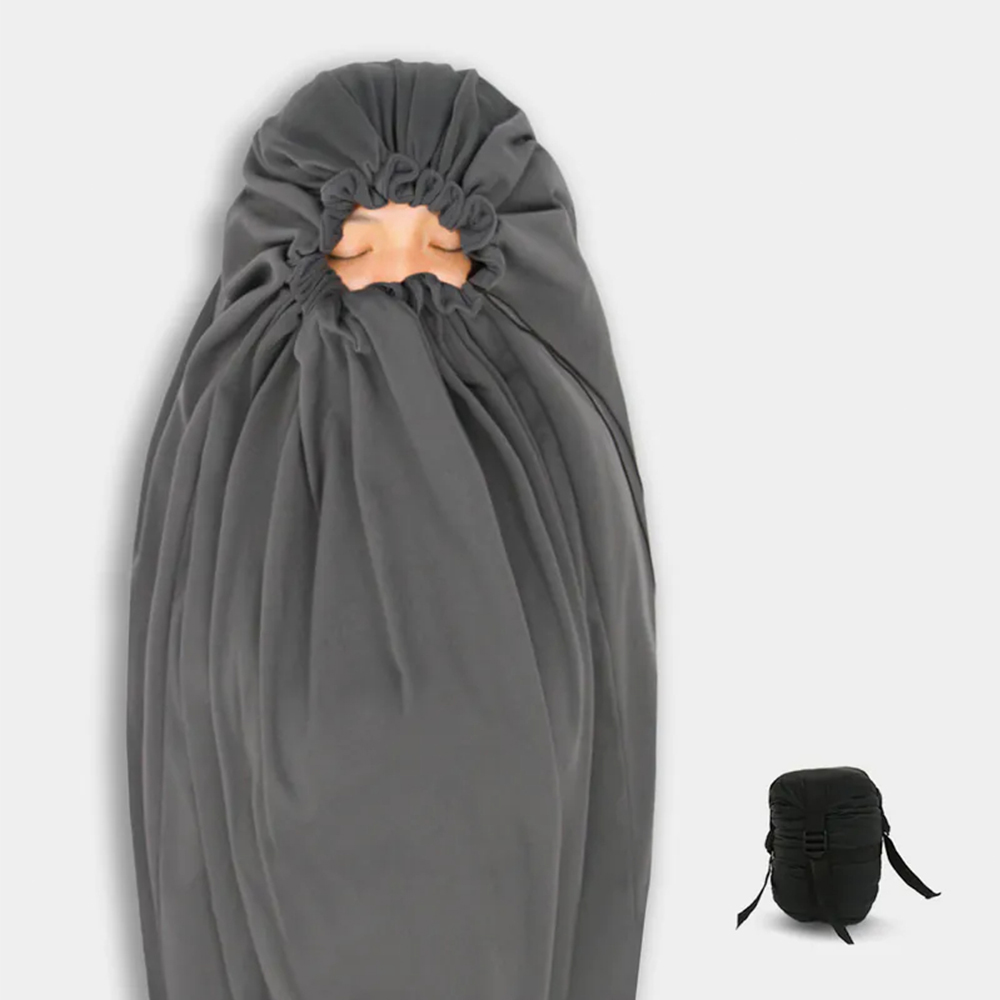 Litume E629B fleece sleeping bag liner (add up warmth 15℃), , large