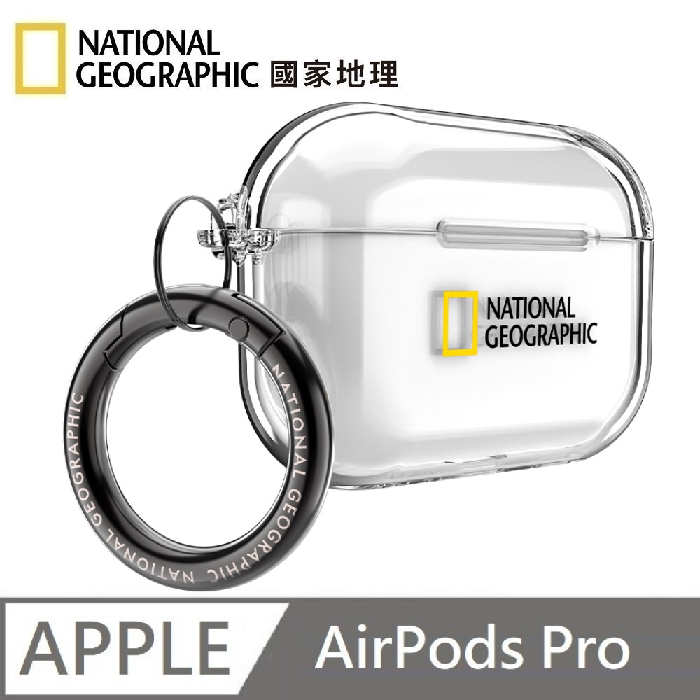 National Geographic Clear Case Earphone Case Earphone Case Suitable for AirPods Pro - Transparent , , large