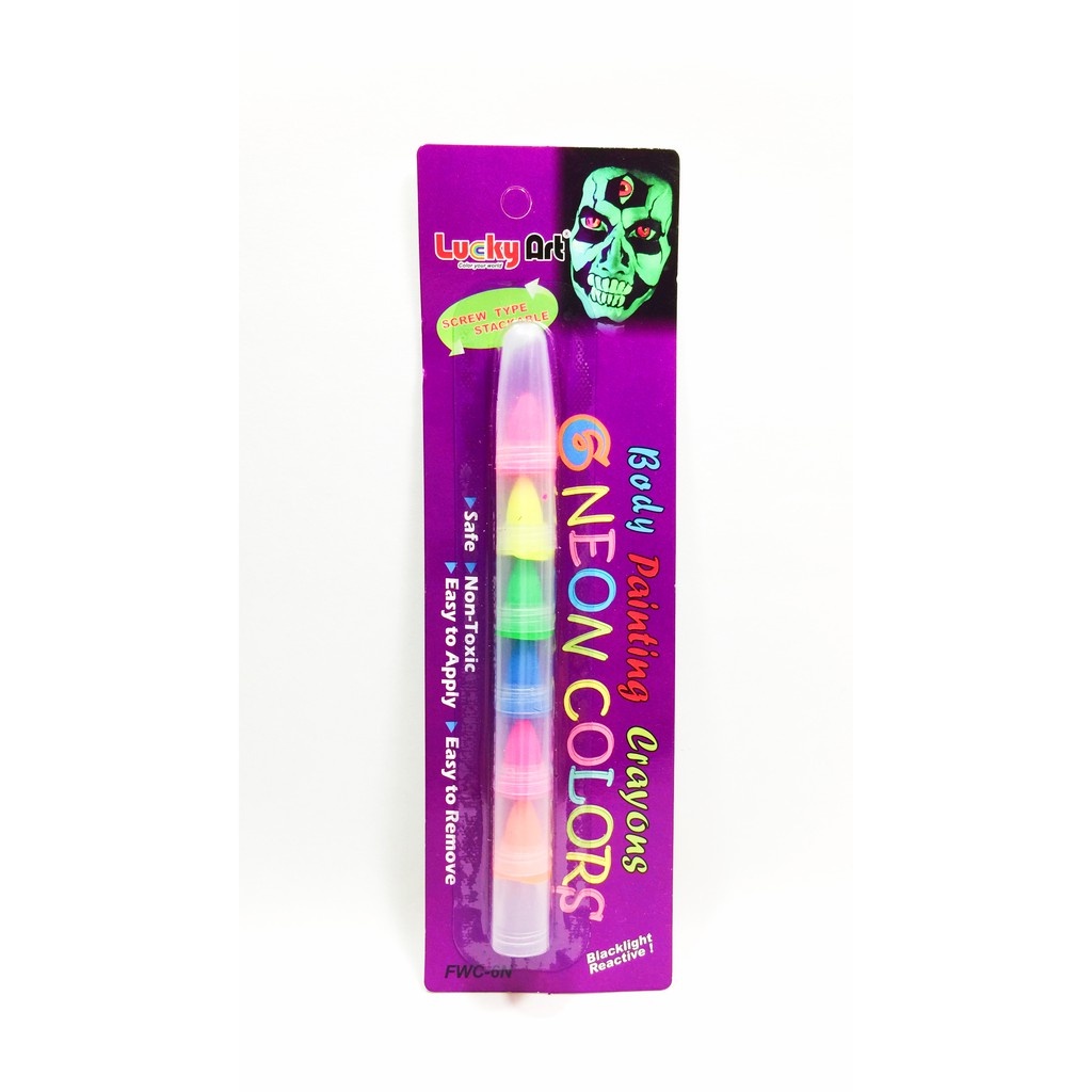 蜡藝 6色多節人體彩繪筆蜡藝 6色多節人體彩繪筆-一般色, , large