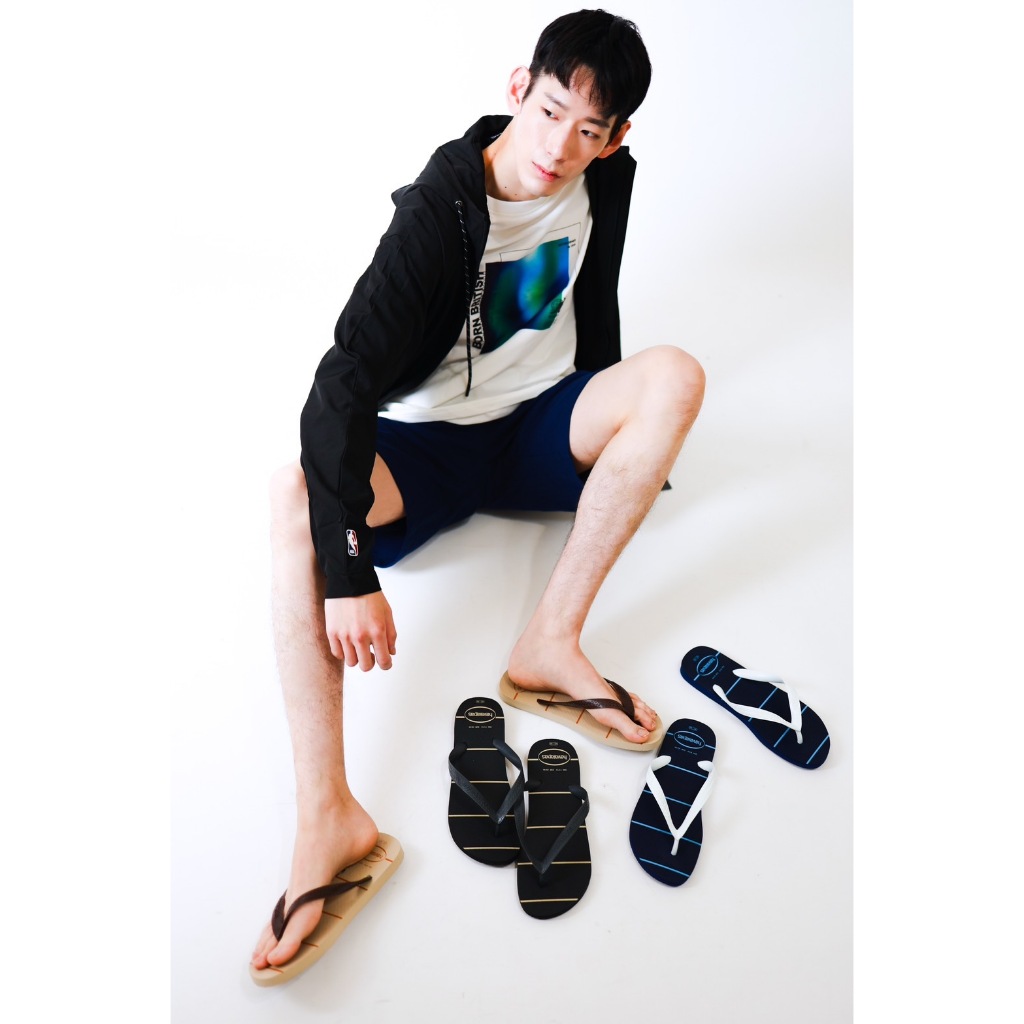 [巴拉娜巴西人字拖專賣店]中壢實體店Havaianas夾腳拖/人字拖鞋COLOR ESSEN沙灘 海灘 海邊男款 正品保證黑/藍/沙金