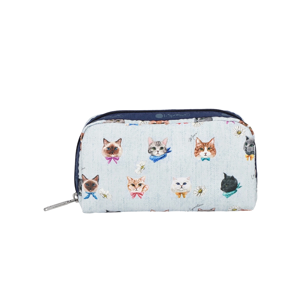 |快速出貨|Lesportsac Rectangular Cosmetic 長形化妝包 送禮-晴空貓語, , large