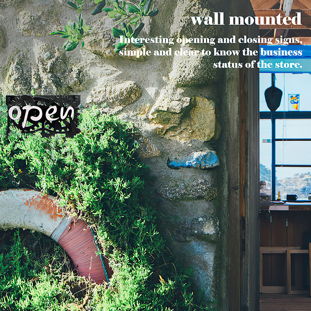 【上手家居】旋轉營業中掛牌 黑色(營業中立牌/營業中/營業掛牌/營業牌/休息中掛牌), , large