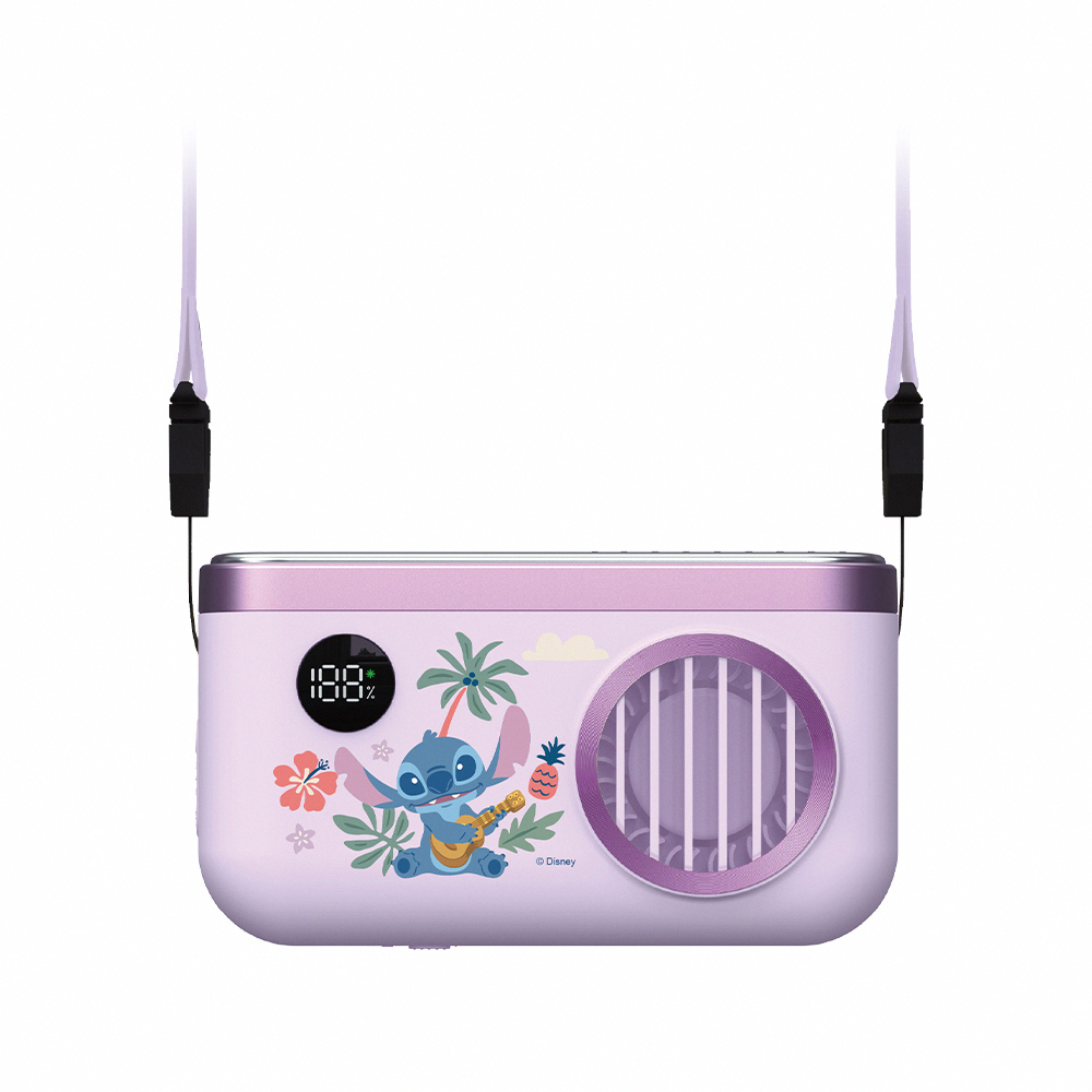 【Disney】UltraLight Cooling Neck Fan TF-07 - Stitch (Purple) , , large