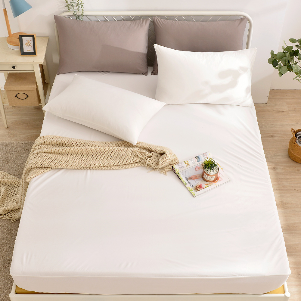 【FOCA多款任選】專業護理級 100%超防水床包式保潔墊(雙/加), , large