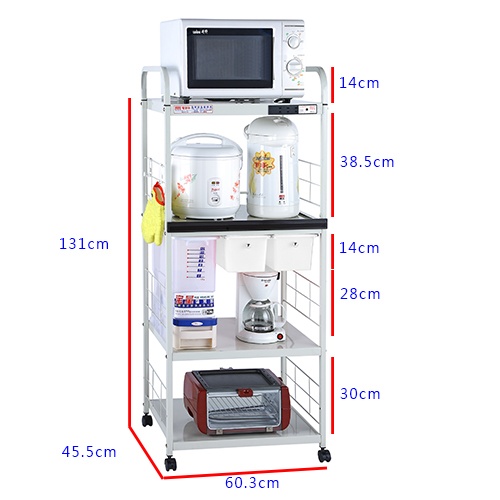 愛樂美3孔定米桶1拉2抽4層電器架, , large