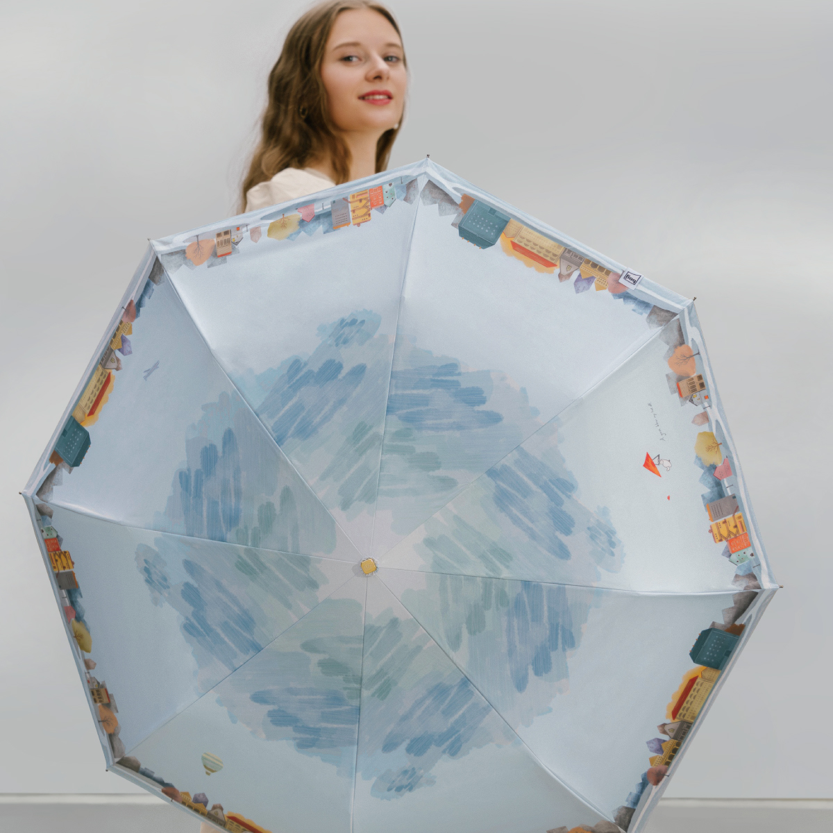 【boy】Sun Shade UV Protection Umbrella-Little Bear's Bloom Journeys in Europe, , large