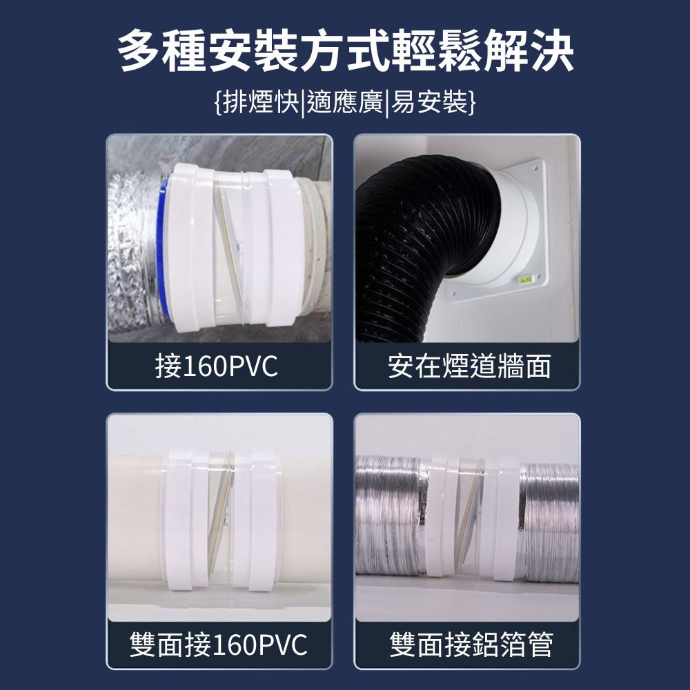 廚房油煙機煙道止逆閥-軟接硬, , large