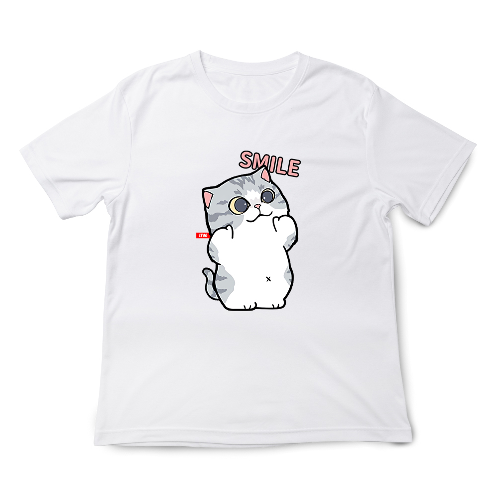 JZ TEE 貓咪&柴犬-拍照 印花短袖T恤, , large