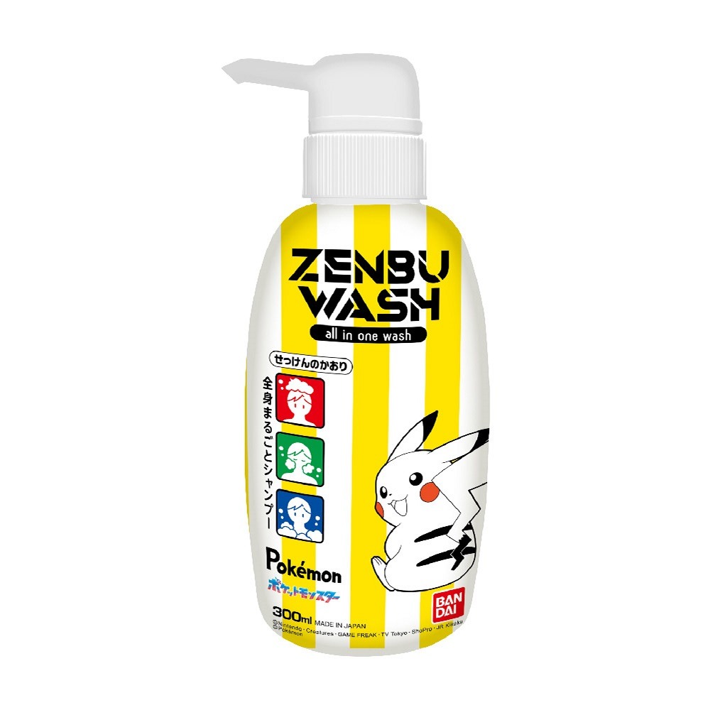 【唯可】BANDAI寶可夢三合一洗髮沐浴乳300ml(2025), , large