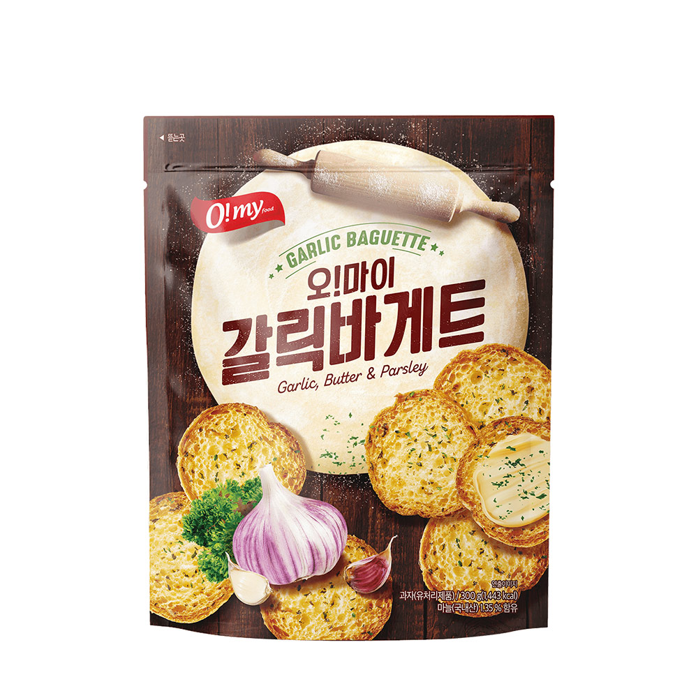 [韓麗國際]歐邁福法式麵包餅乾300g(香蒜奶油/青陽辣椒美乃滋), , large