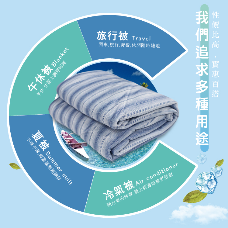 【多利寶寢具】Indian_抗菌涼感紗夏涼被, , large