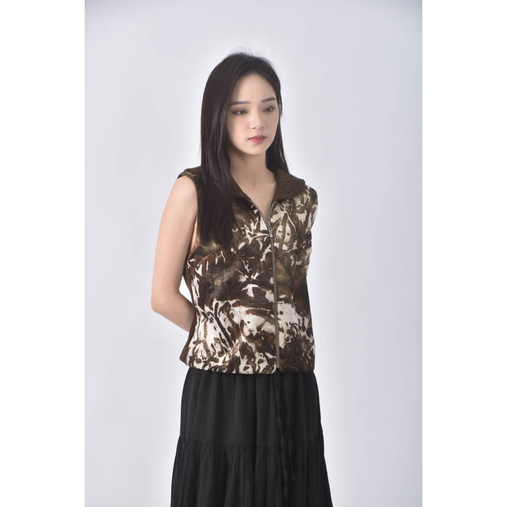 (S) shihli無袖棕色外套二手衣, , large