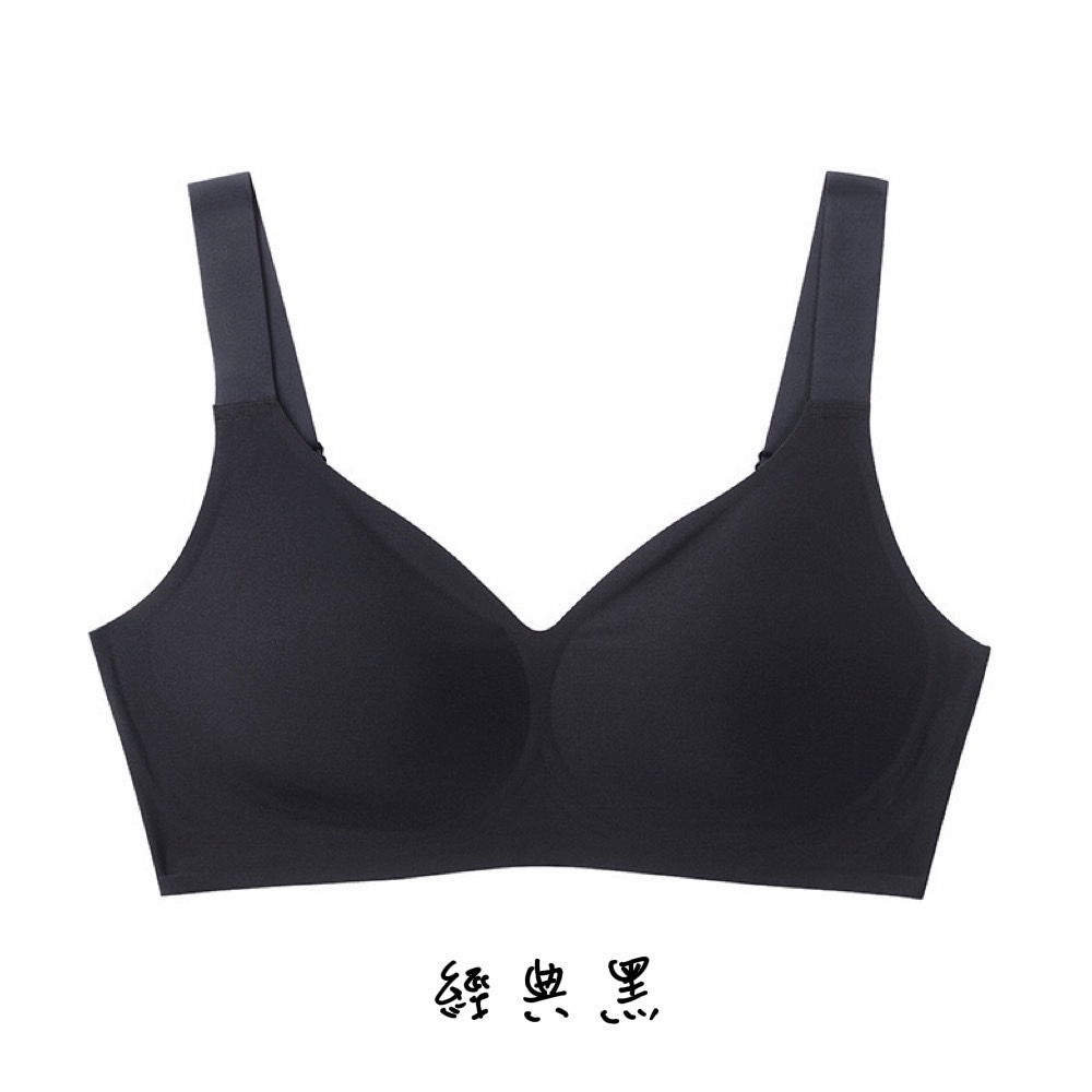 【A&R】歐式無痕美胸顯瘦大尺碼內衣 - 經典黑,2XL(85EF/90BCD), , large