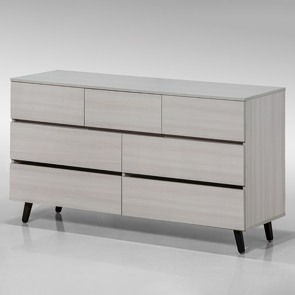 【Hampton 漢汀堡】雷洛淺灰橡七斗櫃, , large