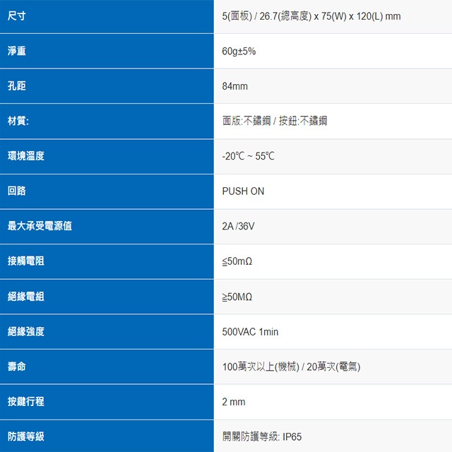 昌運監視器 PONGEE Pegasus PBT-211001 不鏽鋼開門按鈕 門禁開關 門禁按鈕, , large