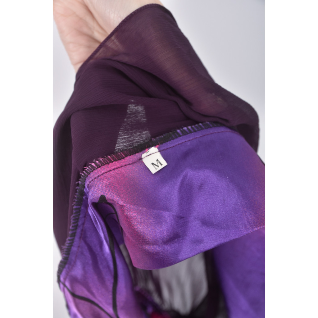 (M) v領紫色洋裝二手衣, , large