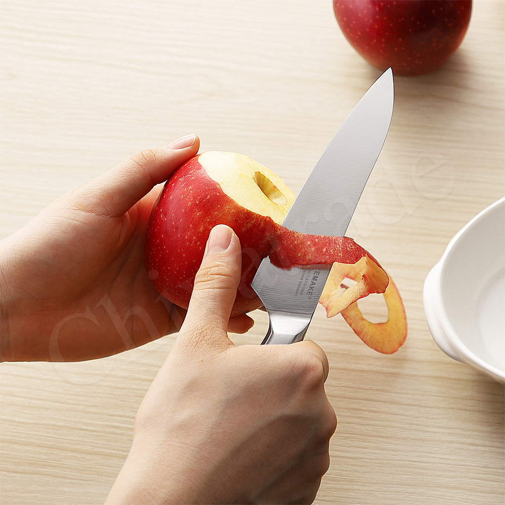 【日本極KEEMAKE】日本極 高碳鋼 輕巧極緻一體構造 不鏽鋼刀-2入組(三德刀+蔬果小刀), , large