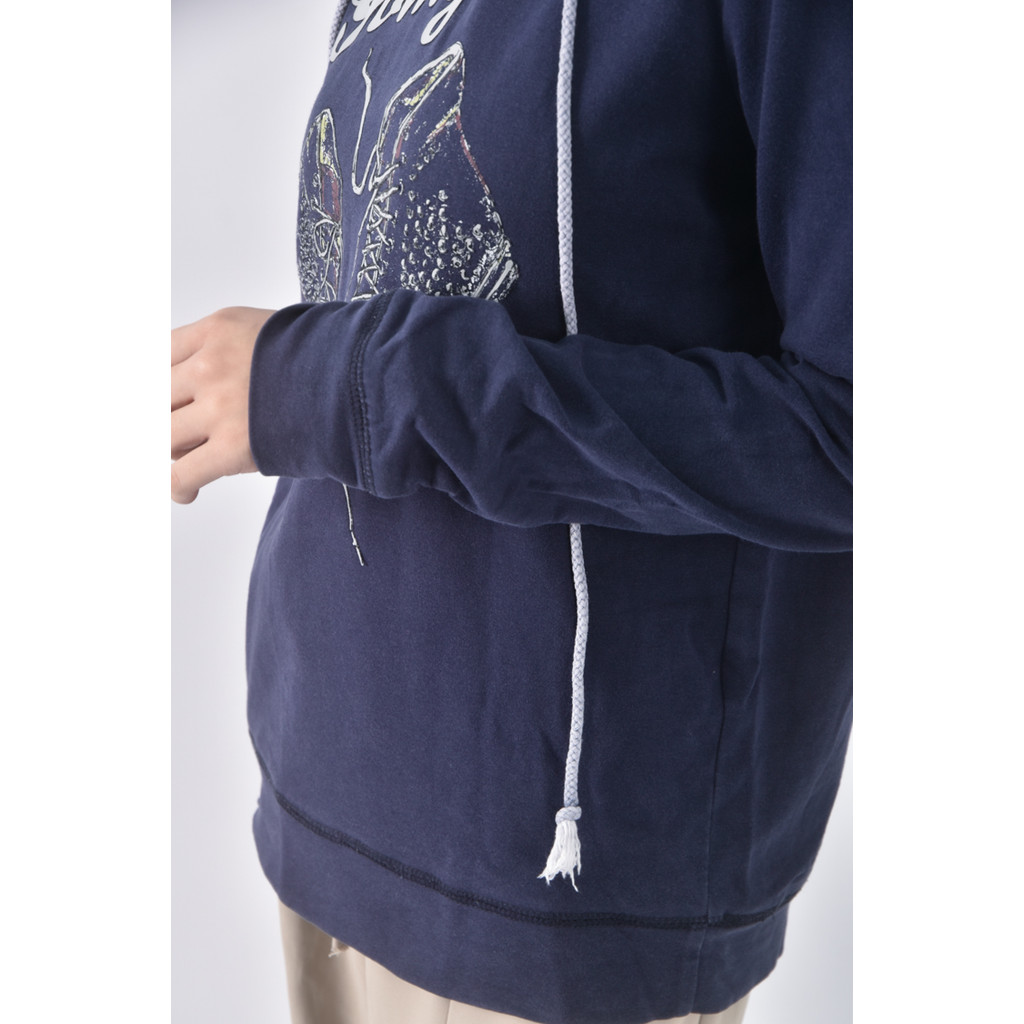 (S) fifty percent連帽藍色長袖上衣二手衣, , large