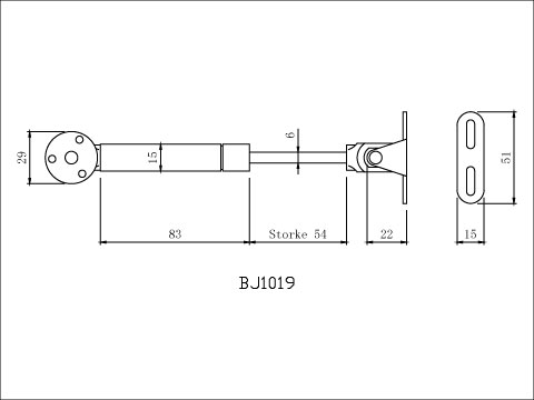 【協進五金】氣壓棒(下翻)烤銀, , large