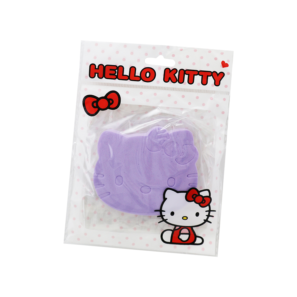 Hello Kitty造型洗臉海綿-6入, , large
