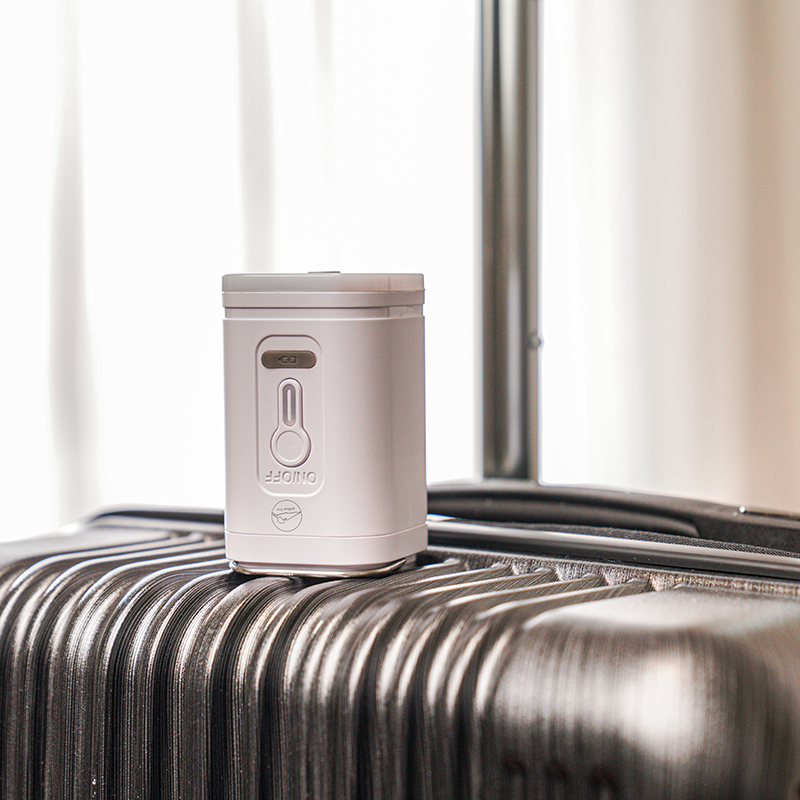 WildQuestCamp - Multi-Function Compressor Pump (Includes 3 Small Durable Vacuum Bags) - Textured White, 質感白, large