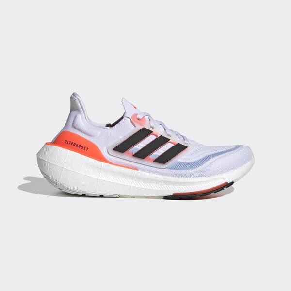 Adidas Ultraboost Light W 女 慢跑鞋 運動 路跑 輕量 緩震 回彈 白黑橘 [HQ6353], , large
