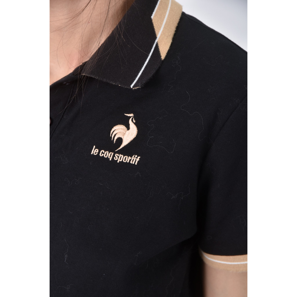 (S) le coq sportif棉質黑色短袖上衣二手衣, , large