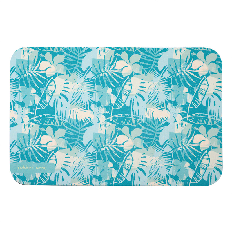 【Monster】 Soft Diatomaceous Earth Absorbent Mat – Verdant Garden (60x40cm) – Green Lotus, , large