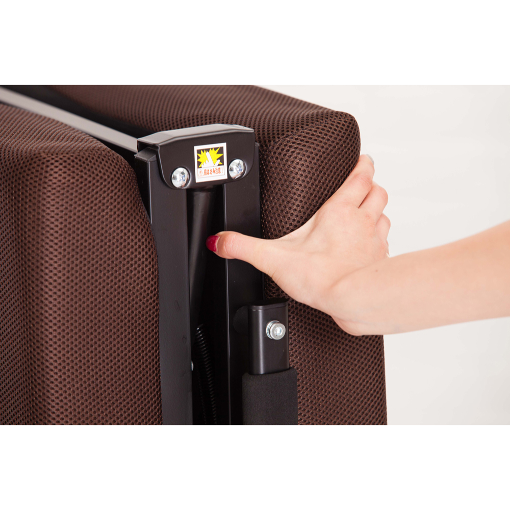《Simple Life》High anti-slip support 14-section storage folding bed (easy assembly) Coffee KR, , large