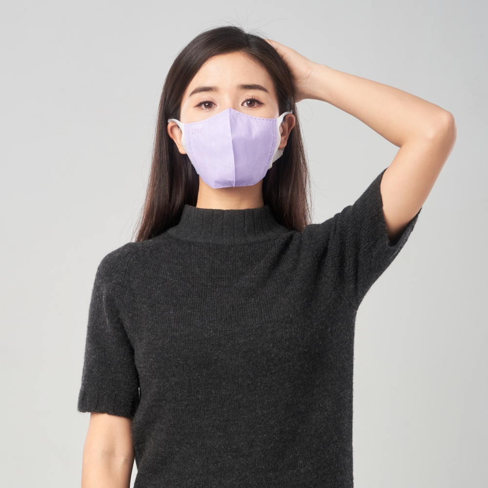 【DRX達特世】醫用3D彈力口罩-繽紛系列-成人L-淺藍/50入, , large