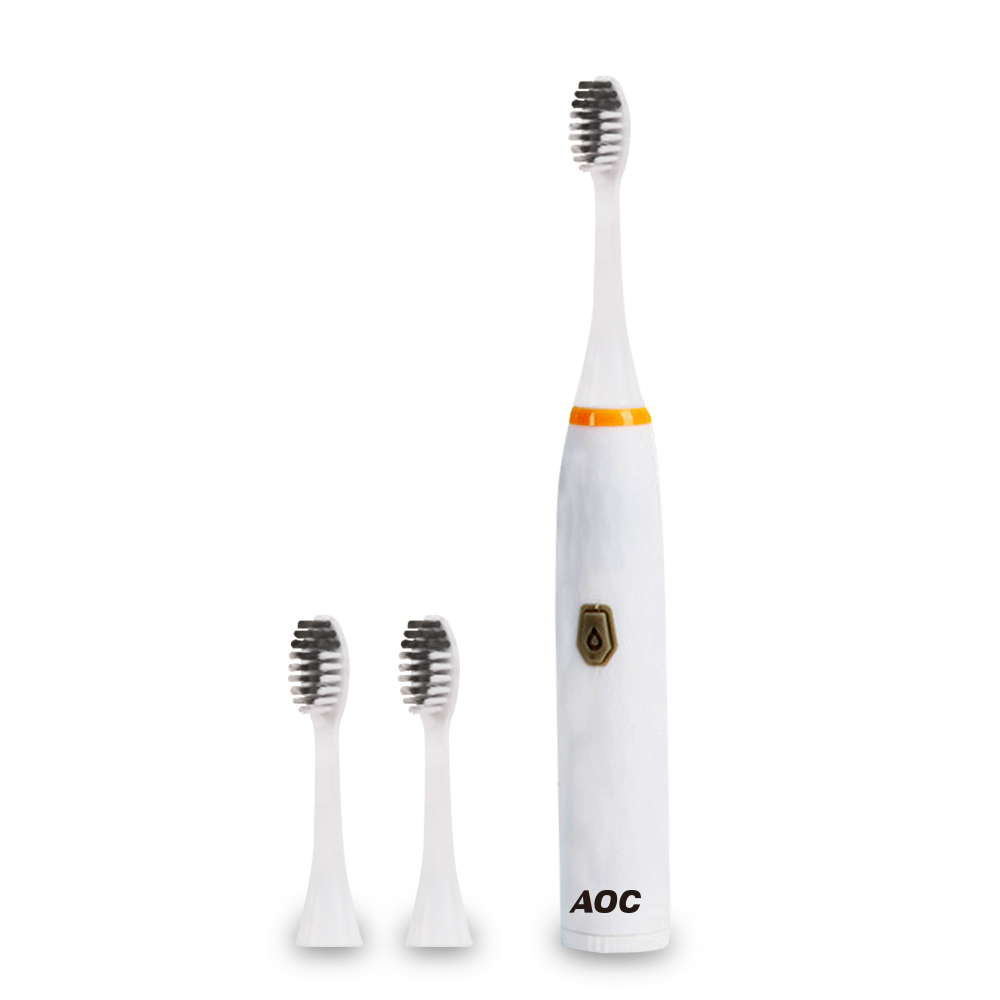 【AOC 愛德華】電池式超聲波智能電動牙刷/共附三個刷頭(成人/兒童/震動/牙刷/牙齒)(S0116-N), , large