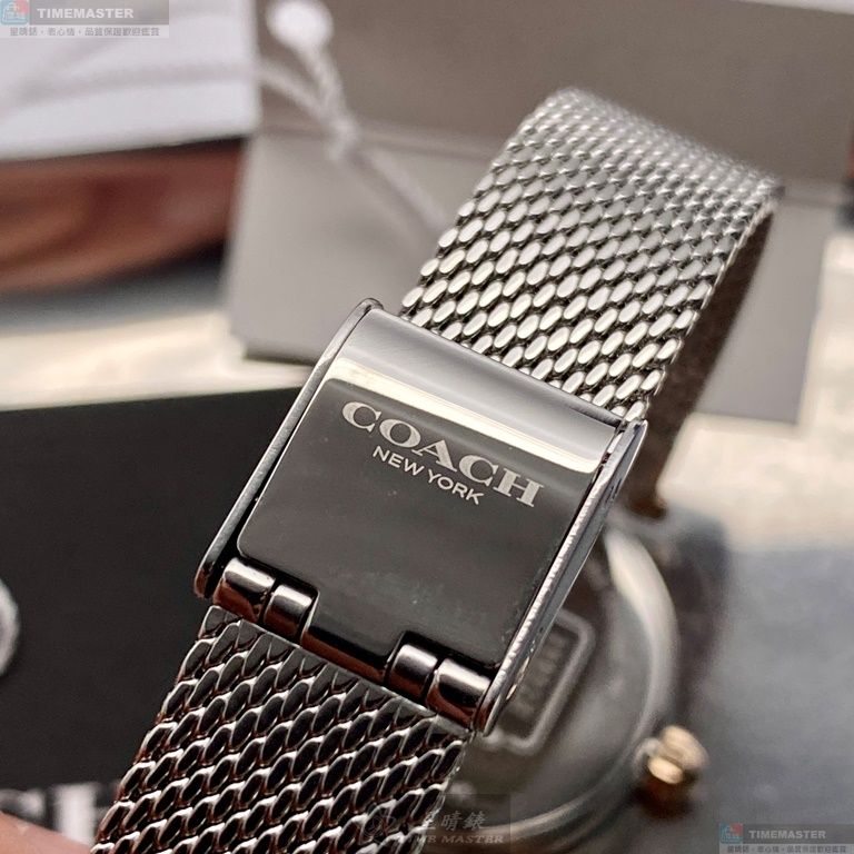 [星晴錶業]COACH手錶,26mm,CH00130白色錶面玫瑰金錶殼銀色米蘭錶帶款, , large
